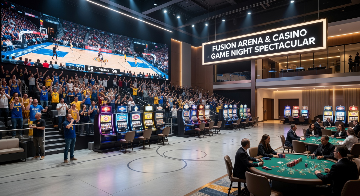 Interior view of a Las Vegas sportsbook with fans watching multiple games on large screens